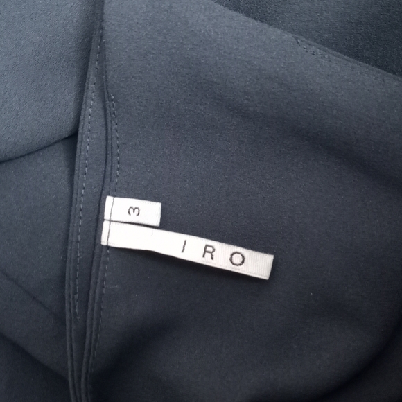 IRO Taupe Drop Waist Dress w/Asymmetric Draped Top - Picture 3 of 7